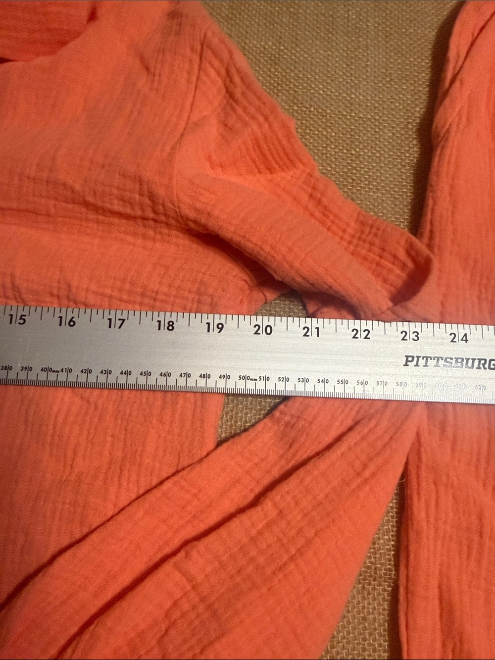 Splendid Coral Button-Up Top and Wide-Leg Pants Set - Picture 4 of 8